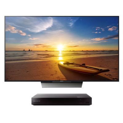 Sony KD55XD8599BU Black - 55inch 4K Ultra HD TV  Smart  LED TV &  BDPS3700B Black - Smart Blu-Ray Player